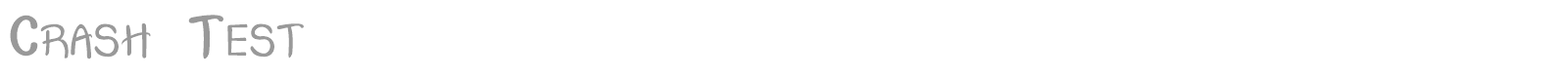 Crash Test font preview